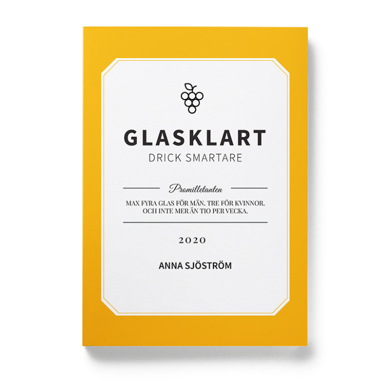 Glasklart, en bok av Anna Sjöström (Promilletanten) om alkohol